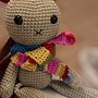 Drugi króliczek wykonany według tego samego przepisu co pierwszy - kurs od Bia Moraes (lipiec 2025). Crochet, DIY, and Amigurumi project by anka_szczuka - 08.31.2025