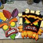Crash bandicoot masks. Projekt z dziedziny DIY, 3D i Papercraft użytkownika torch0108 - 31.10.2025