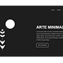 Layout para um Site de Arte Minimalista. Un projet de Design graphique , et Programmation de Andreia Duarte Bilenkij - 04.12.2025