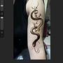 Serpiente. Ilustração tradicional, Desenho, Ilustração digital, Desenho de tatuagens, e Desenho digital projeto de Sergio Mojica Ortiz - 15.12.2025