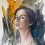 Retrato artístico en Acuarela. Artes plásticas, Desenho de retrato, Pintura, e Pintura em aquarela projeto de Cristián Opazo - 04.02.2026