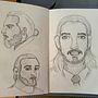 Mi alma gemela. Artistic Drawing, Drawing, Portrait Drawing, Sketchbook, and Sketching project by Erika Jasmin Cruz Mejia - 02.10.2026