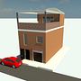 Casa multifamiliar 3 niveles. Een project van 3D, Architectuur, Interactief ontwerp,  3D-modellering, Digitale architectuur y Architecturale visualisatie van sedaruso - 16.02.2026