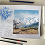 Excursión Sierra Nevada  Ein Projekt aus dem Bereich Traditionelle Illustration, Aquarellmalerei, Architektonische Illustration und Sketchbook von Clara Cortacans Maroto - 18.02.2026