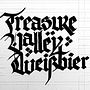 Treasure Valley Weißbier beer logo. Projekt z dziedziny T, pografia i  Kaligrafia użytkownika Joswph Bradshaw - 08.03.2026