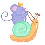 Mai Mai and the snail Ein Projekt aus dem Bereich Digitale Illustration von Maria Rodriguez - 19.03.2026