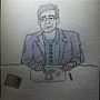 Bill Robles quick sketch Ein Projekt aus dem Bereich Skizzenentwurf, Zeichnung, Porträtzeichnung, Illustration mit Tinte und Zeichnen mit Buntstiften von tomas57 - 23.03.2026