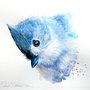 Expressive watercolour painting of a tufted titmouse . Projekt z dziedziny Malowanie akwarelą,  R, sunek art, st, czn i  Malarstwo użytkownika Sarah Stokes - 01.04.2026