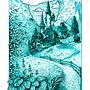 Heidi's Village . % Bardh Knöpfel tarafından hazırlanan Eskiz çizimi, Çizim, Sanatsal Çizim, Eskiz defteri, Mürekkep İllüstrasyonu, Ve Doğalcı İllüstrasyon projesi - 04.09.2026