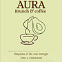 AURA coffee & brunch. Br, ing, Identit, Design, Logo Design, Graphic Design, T, pograph, Design, T, and pograph project by Laura Guaita - 04.11.2026