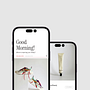 Good Morning: A Daily Concept Store Mobile App. App Design, App Development, Digital Design, Digital Product Design, Mobile Design, UX / UI, and Design project by Drivet Clotilde - 04.15.2026