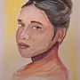 Retrato em aquarela . Fine Arts, Painting, Portrait Drawing, and Watercolor Painting project by Flávia Nicodemos - 04.23.2026