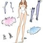 Balletcore Fashion Illustration Paper Doll. Un proyecto de Ilustración digital e Ilustración de moda					 de Josefina Fernandez - 30.04.2026