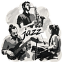Sombras de jazz. Fine Arts, Art Direction, Information Design, Editorial Design, Graphic Design, and Editorial Illustration project by ANDREA JILES P - 05.25.2026