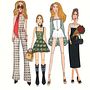 Fashion illustrations - Paper Dolls. . % Angélica Isaza tarafından hazırlanan Kolaj, Geleneksel illüstras, on, Çizim, Güzel sanatlar, Tasarım, Tablo, Moda İllüstras, Ve onu	 projesi - 05.26.2026