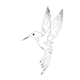 Hummingbird tattoo . Un projet de Conception de tatouage et Illustration traditionnelle de Theo Valentín Cabrera Casas - 07.06.2026