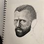 Retrato del hombre sin oreja . Un progetto di Belle arti, Disegno, Disegno a matita, Disegno anatomico, Disegno artistico, Disegno di ritratti e Illustrazione tradizionale di alecanterville - 08.06.2026