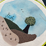 Embroidered Landscape . Een project van Borduurwerk, Textiel, Traditionele illustratie y Textielontwerp van jaiart - 16.06.2026