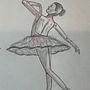 Ballet Sketch . Drawing, Figure Drawing, Fine Arts, Sketchbook, and Sketching project by Manuela Pillacela - 06.16.2026