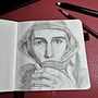 Hombre con capucha. Drawing project by Carla Medina - 07.24.2026