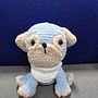 Pug blue. Un projet de Artisanat, Conception de jouets, Art textile, DIY, Crochet, Amigurumi , et Design textile de claudia97nono2019 - 22.09.2026