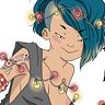 Hits with tits . Ilustrație tradițională de Ana Oncina - 04.16.2016