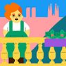 Semeando vida nas cidades. Animação, Direção de arte, e Animação de personagens projeto de Caramel - 20.11.2017
