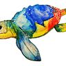Tortuga marina en acuarela - Proyecto Islas Galápagos. Un proyecto de Dibujo artístico de Journal Wish - 19.03.2019