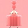 Pink Series. Traditional illustration, and 3D Character Design project by Laurie Rowan - 05.01.2019
