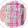 Lettering Evelyn