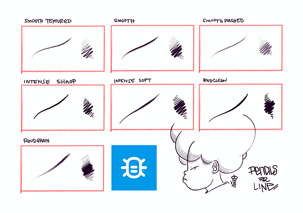 Gratis: 11 pinceles de Procreate para dibujar la línea