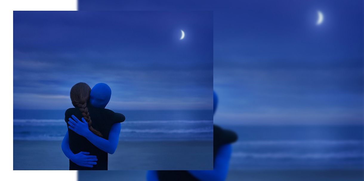 blue photograph