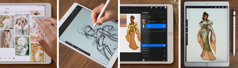 Illustrazione stilizzata di personaggi: dal riferimento al disegno