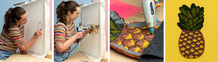 Tufting artístico en bucle para tapices y alfombras