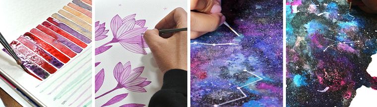 Técnicas modernas de aquarela