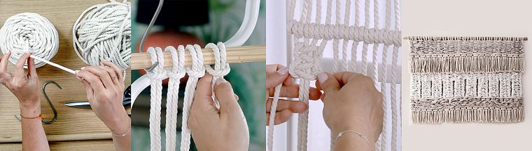 Introduction au macramé : création d’une tapisserie décorative