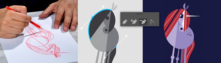 Digital Illustration with Geometric Shapes for Beginners