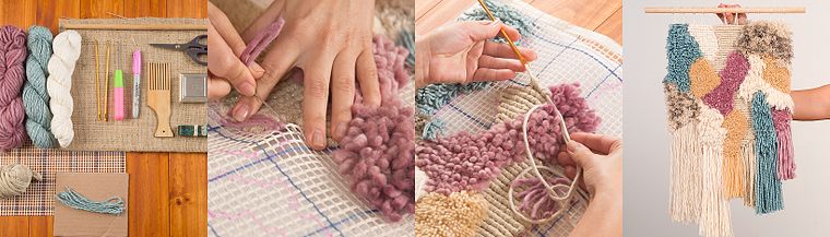 Introducción al latch hooking y locker hooking