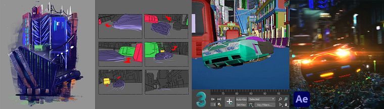 Digital Composition Techniques for 3D Animation