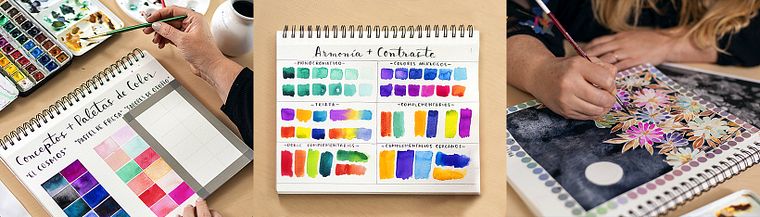 Creazione di palette di colore con acquerello