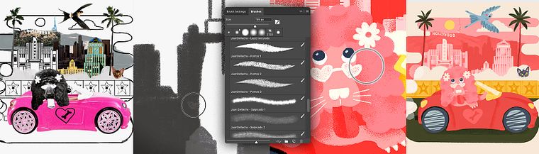 Illustrazione digitale con texture con Photoshop