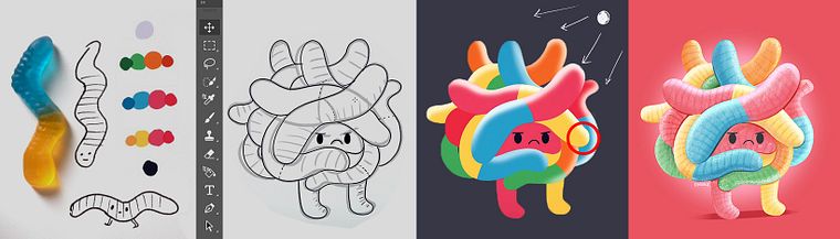 Creación de personajes ilustrados con Photoshop