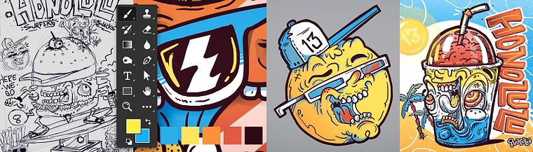 Illustrazione digitale applicata a prodotti