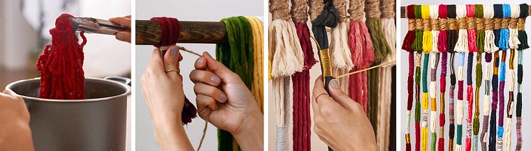Macramé : techniques de tissu noué