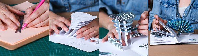 Schöpfung von Pop-up-Büchern