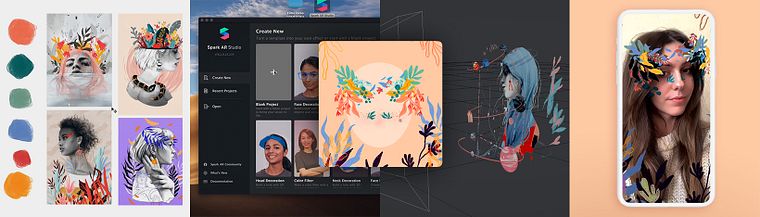 Filtri illustrati per Facebook e Storie Instagram
