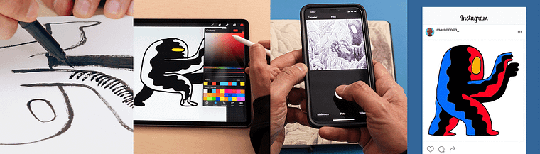 Schöpfung von kreativen Inhalten für Instagram