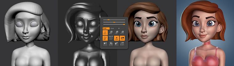 3D Cartoon Characters: Model with ZBrush from Scratch