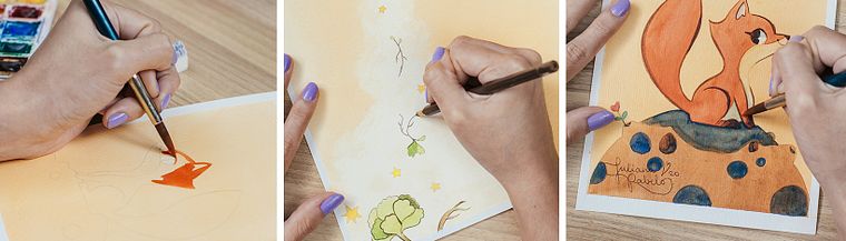 Illustrazione infantile con acquerello