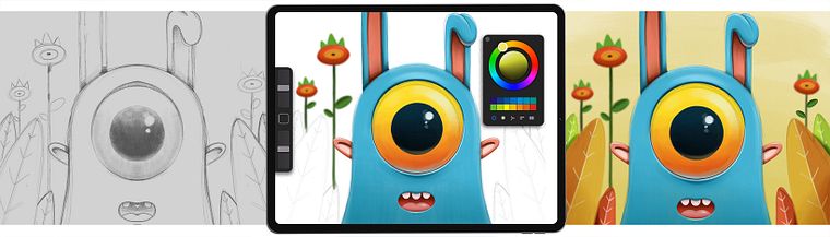 Illustrationstechniken und Stile mit Procreate